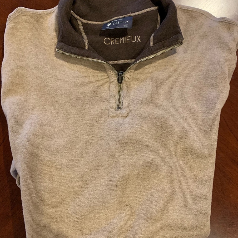Cremieux size large long sleeve cotton pullover. Like new. Super soft!